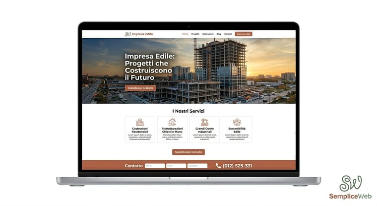 Sito web realizzato per Impresa Edile